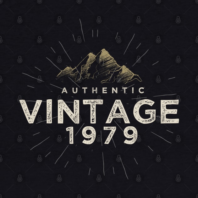 Authentic Vintage 1979 Birthday Design by DanielLiamGill